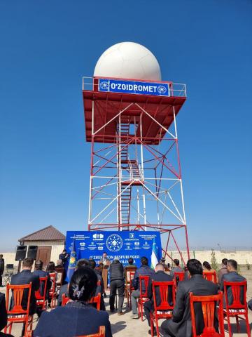 В Каганском районе Бухарской области установлен метеорологический радиолокатор
