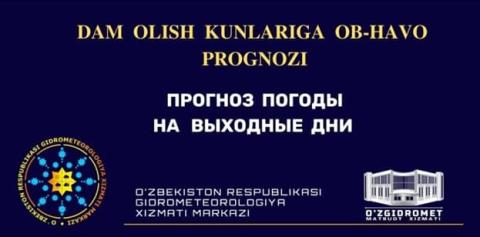 O‘ZBEKISTON BO‘YICHA 14-16-OKTABRGA OB-HAVO PROGNOZI