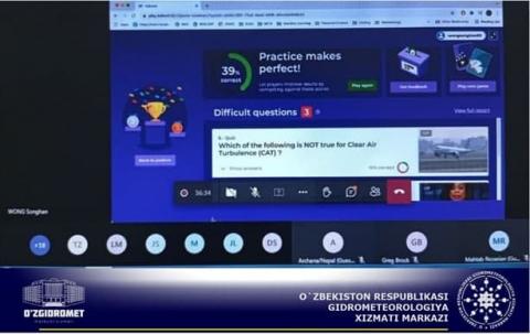 Участие в международном тренинговом онлайн семинаре для авиационных метеорологов