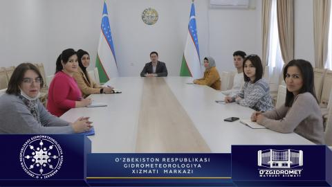 O‘zgidromet mutaxassislari AKIS markazining xizmat faoliyati bilan tanishdilar